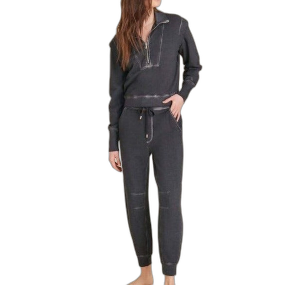 Veronica Beard Preslee cotton sweatpants - charcoal size S